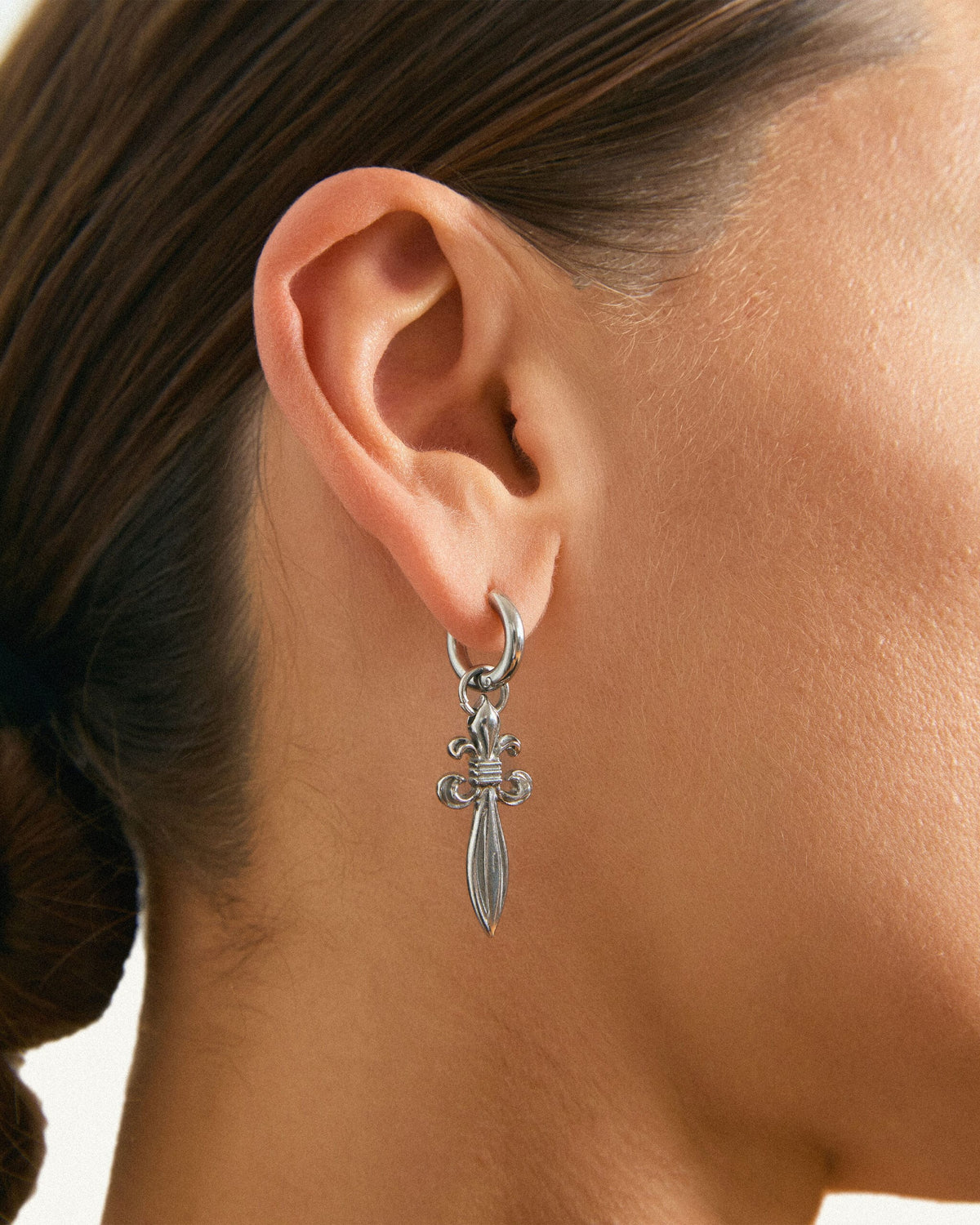 Lily Dagger Earrings | Silver