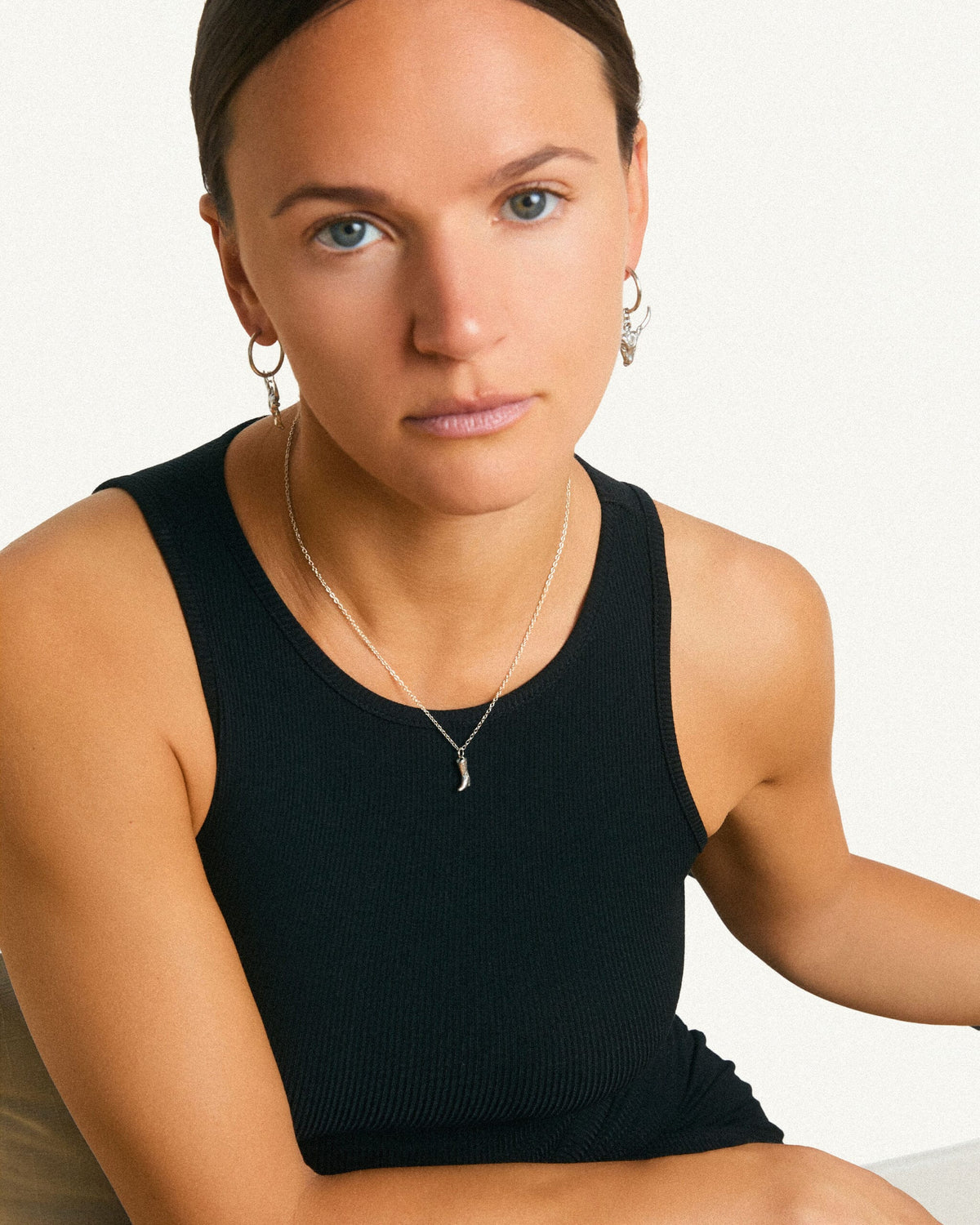 Bull Earrings | Silver